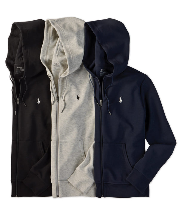 Zip Up Polo Hoodie Sweater Polo Ralph Lauren Double-Knit Full-Zip