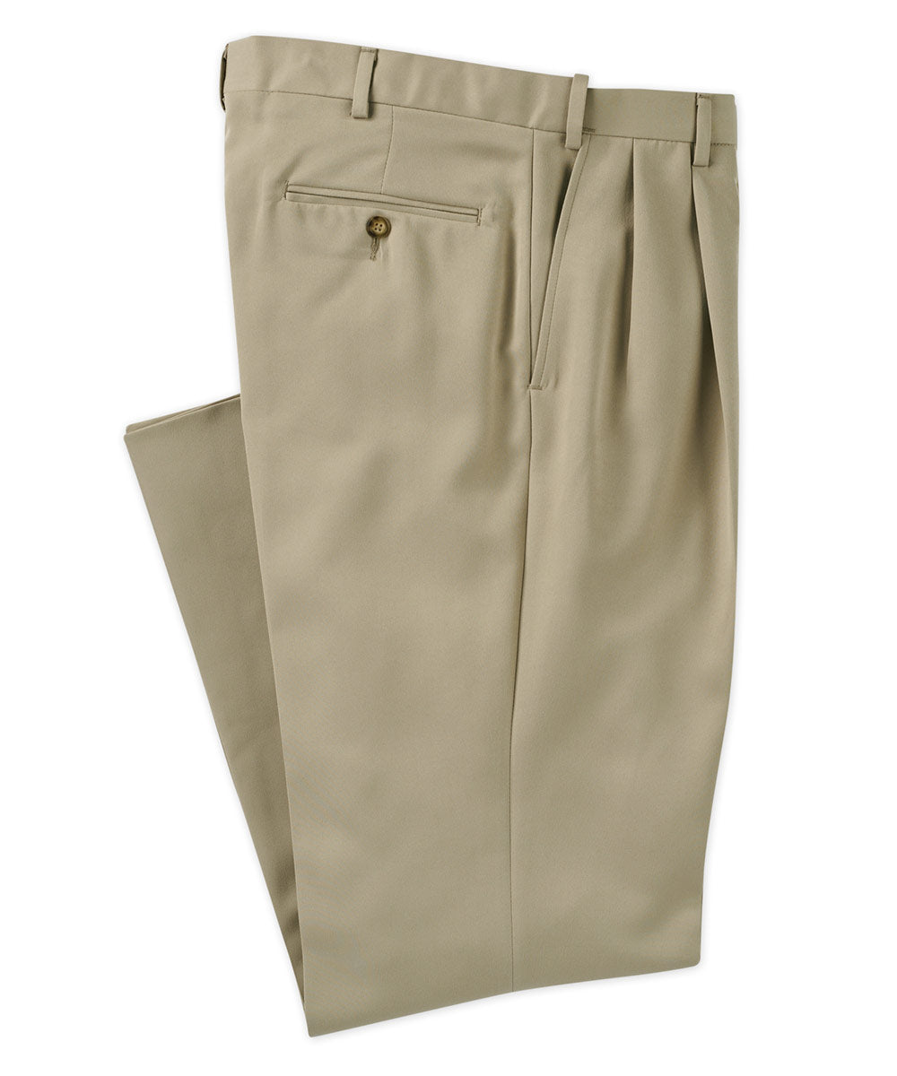 Westport 1989 Pleated Wrinkle-Free Microfiber Pants, Men's Big & Tall