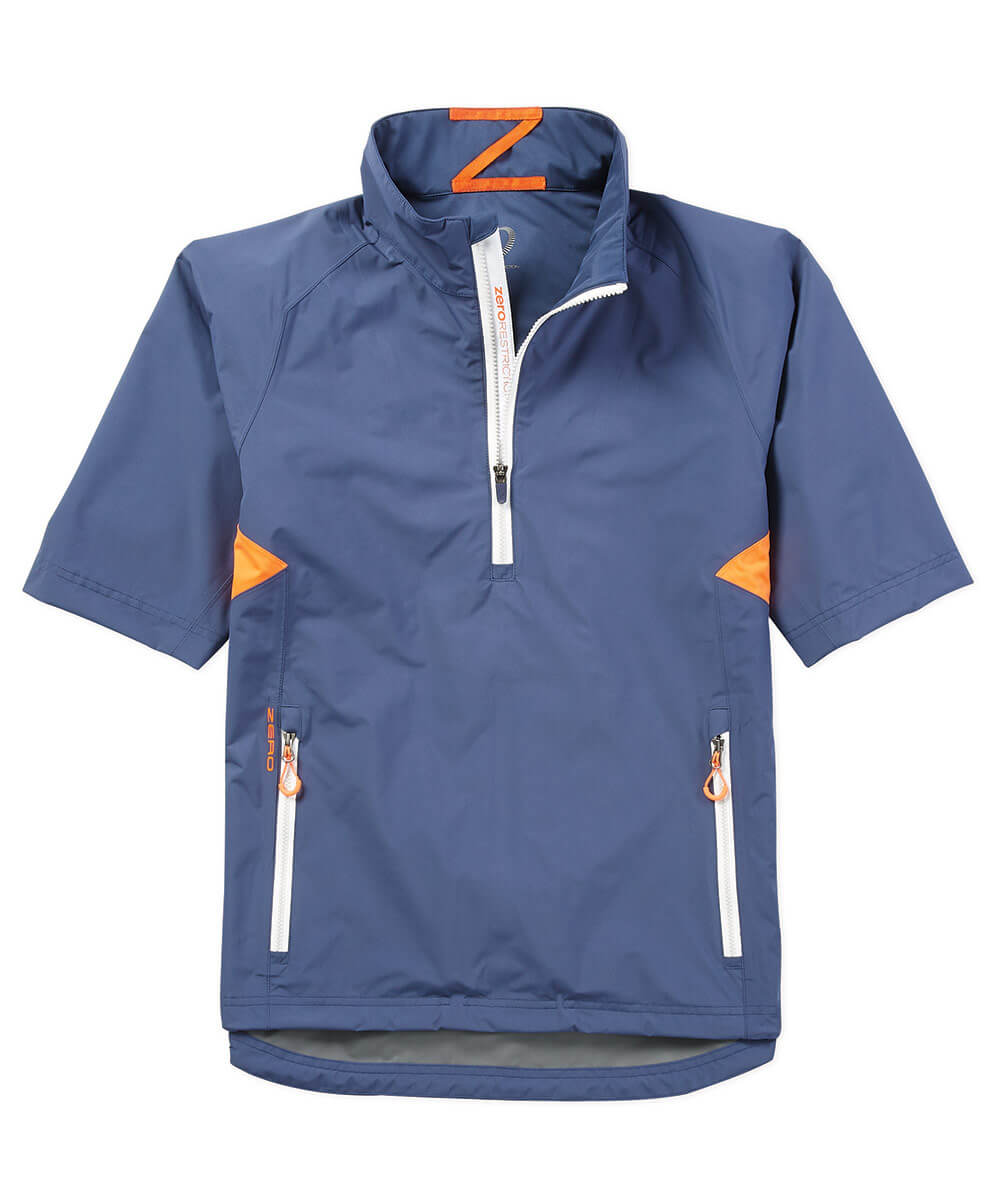 Zero Restriction Half-Sleeve Waterproof Quarter-Zip Jacket, Men's Big & Tall