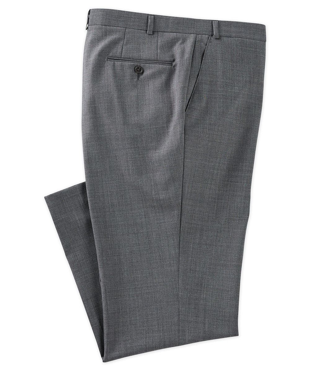 Lauren Ralph Lauren Suit Separates Flat Front Slacks, Men's Big & Tall