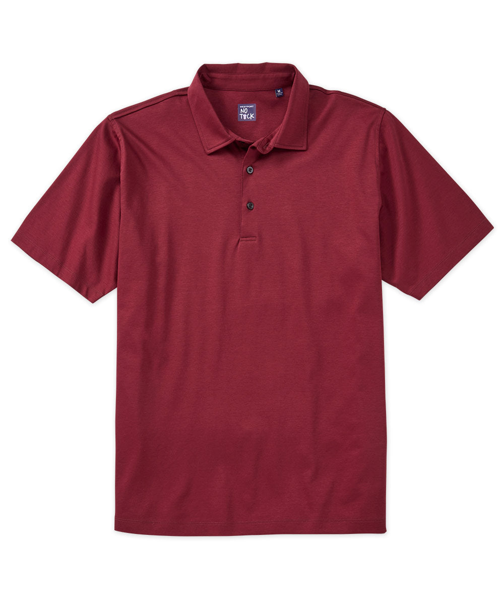Westport No-Tuck LustreTech Stretch Cotton Short Sleeve Polo Shirt, Men's Big & Tall
