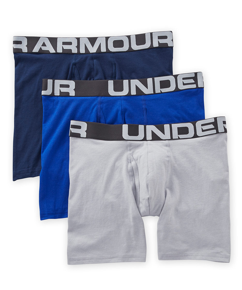 Under Armour Charged Cotton 6″ Boxerjock - 3 Pack, Men's Big & Tall