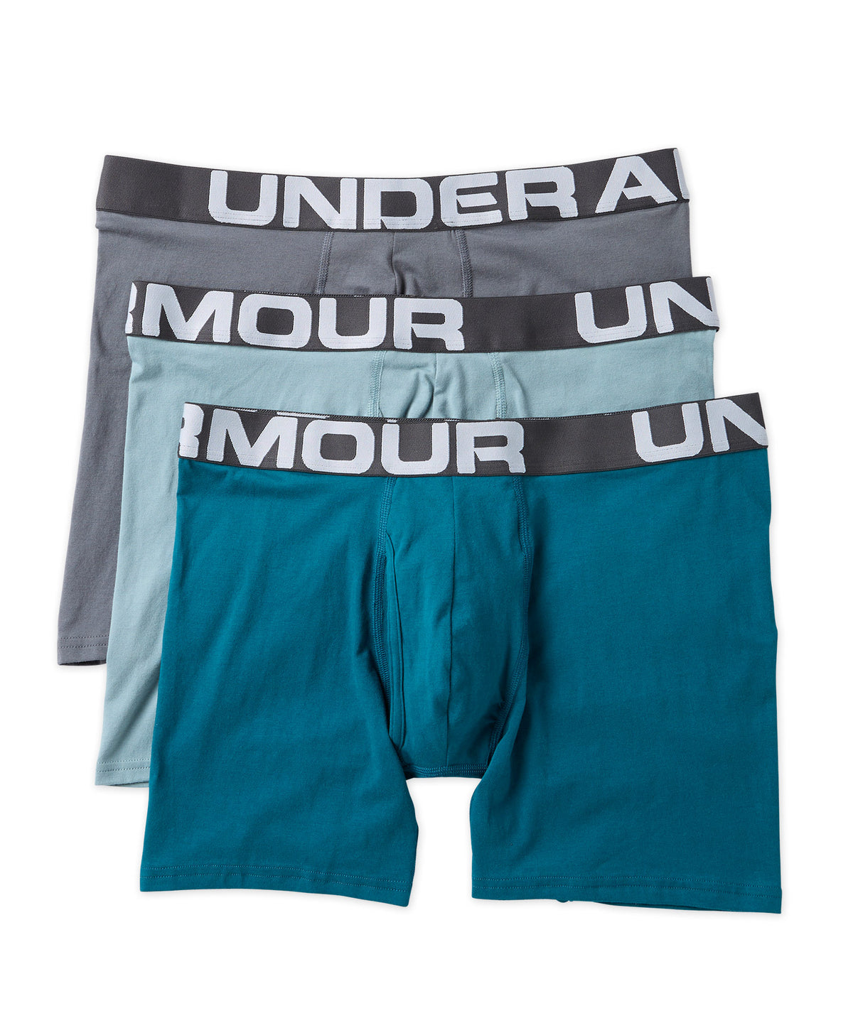 Under Armour Charged Cotton 6″ Boxerjock - 3 Pack, Men's Big & Tall