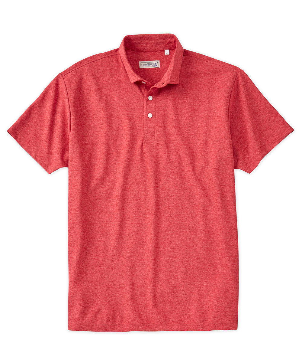 Westport Lifestyle Melange Polo Shirt, Men's Big & Tall