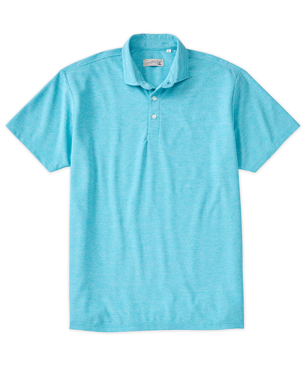 Westport Lifestyle Melange Polo Shirt, Men's Big & Tall