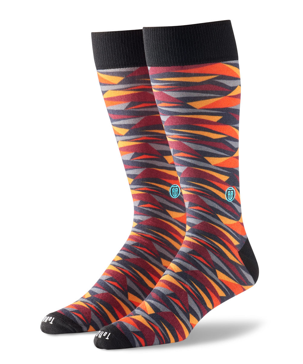 TallOrder Patterned Crew Socks - The Marty, Men's Big & Tall
