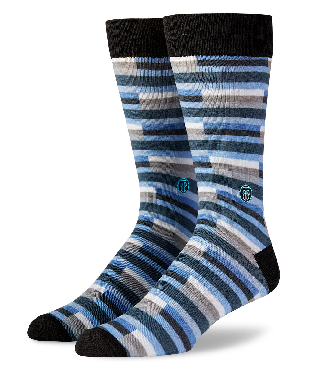 TallOrder Patterned Crew Socks - The Cary, Men's Big & Tall