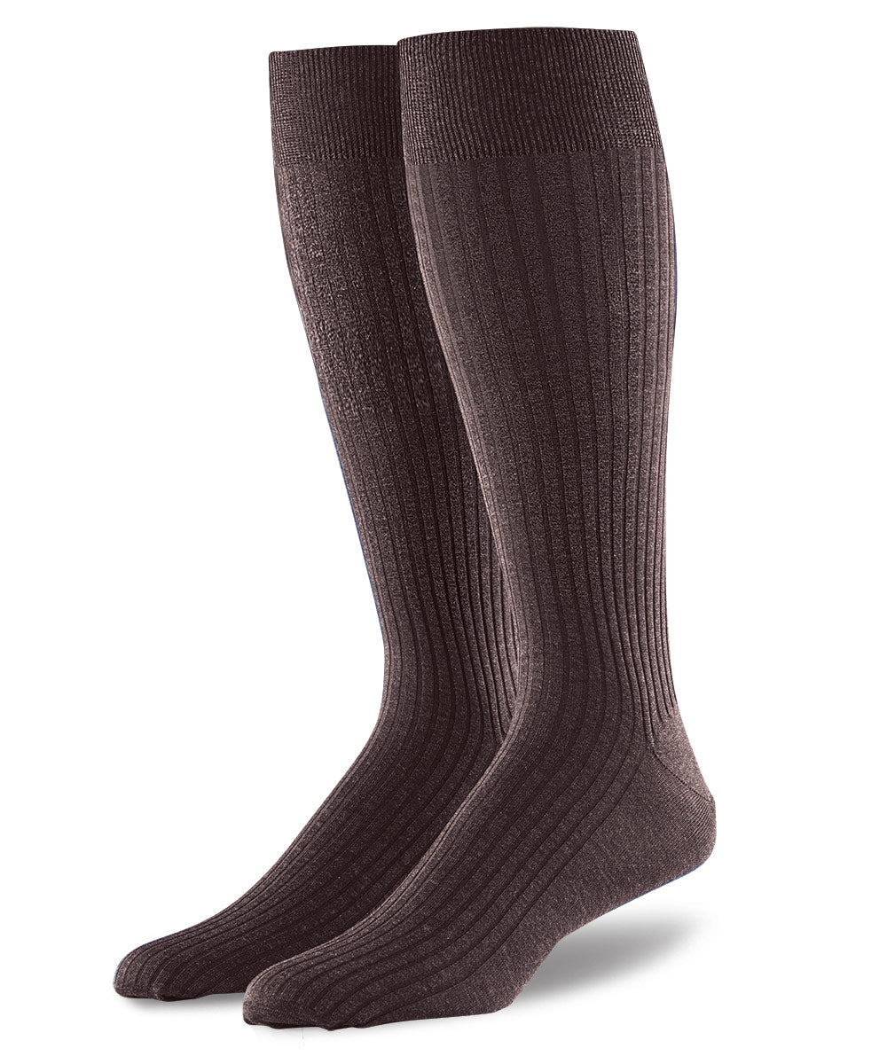 Punto Italian Over-the-Calf Cotton Socks, Men's Big & Tall