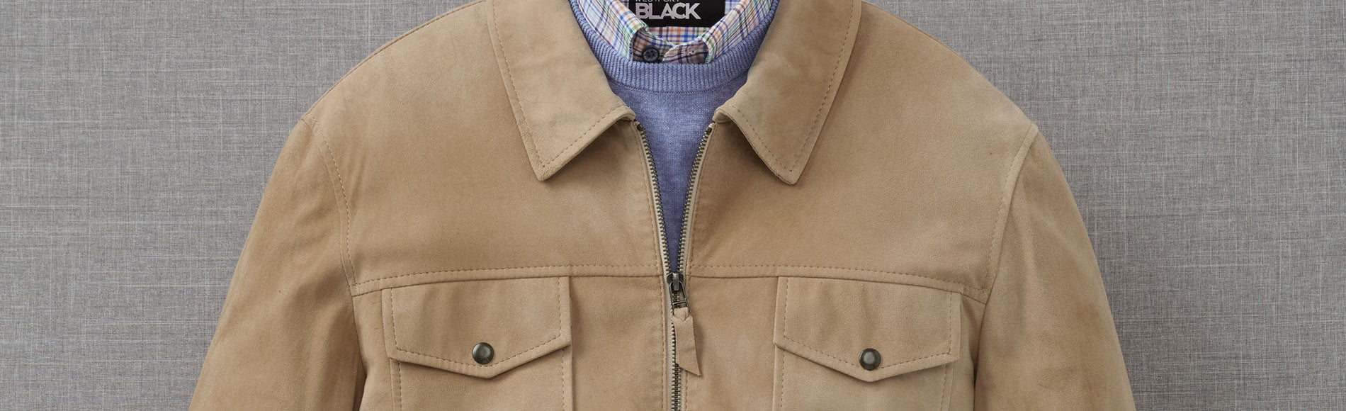 Men’s Big & Tall Designer Leather Coats & Jackets