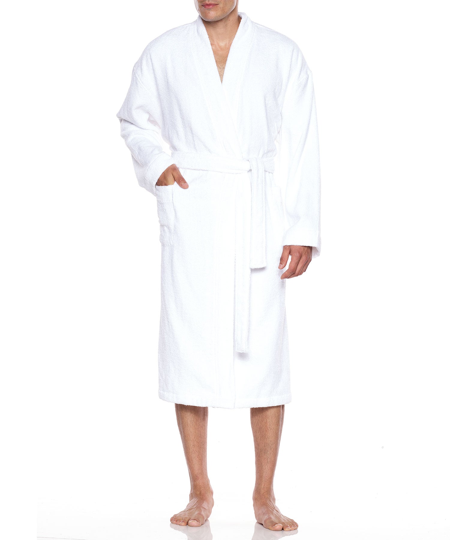 Majestic Cotton Loop Terry Robe, Men's Big & Tall