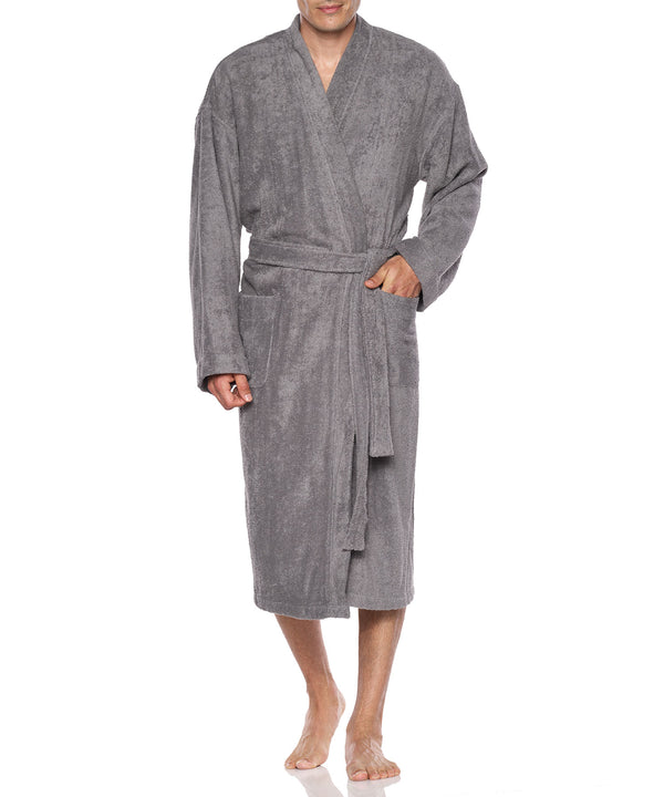 Majestic Cotton Loop Terry Robe - Westport Big & Tall