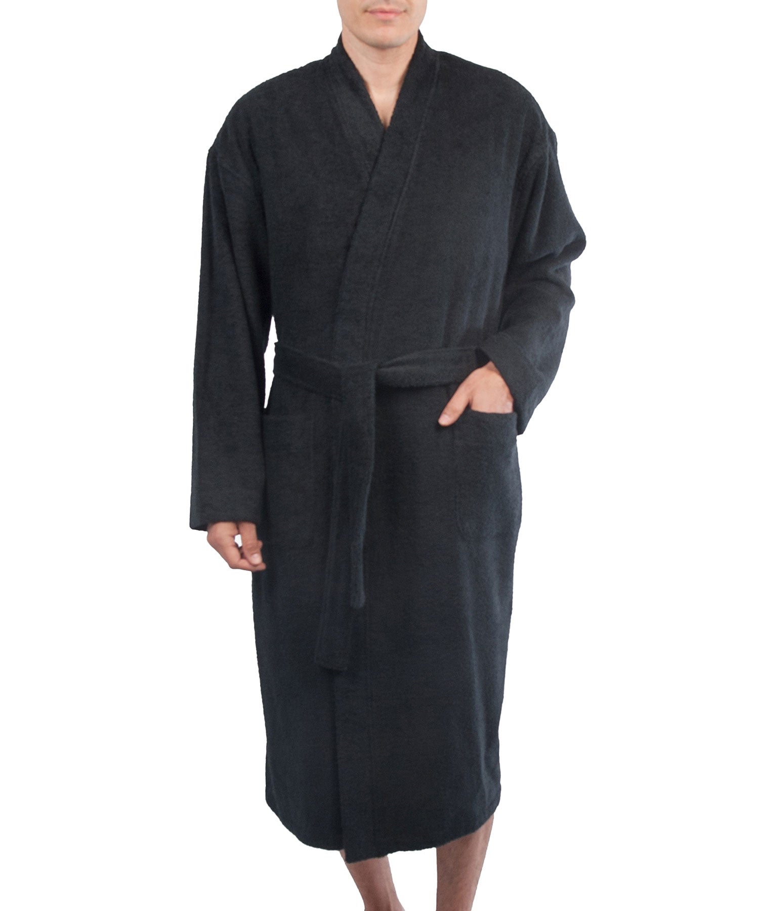 Majestic Cotton Loop Terry Robe, Men's Big & Tall