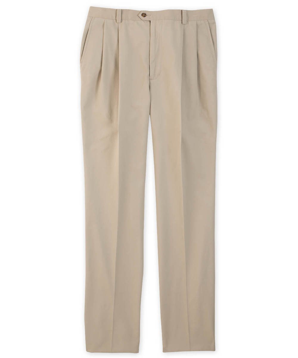 Cutter &amp; Buck Wrinkle-Free Pleated Twill Pants