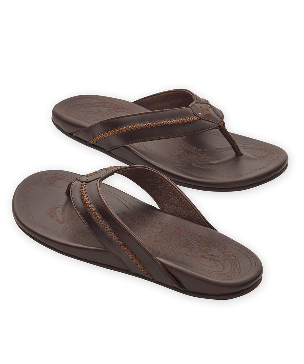 Olukai Mea Ola Leather Sandals, Men's Big & Tall