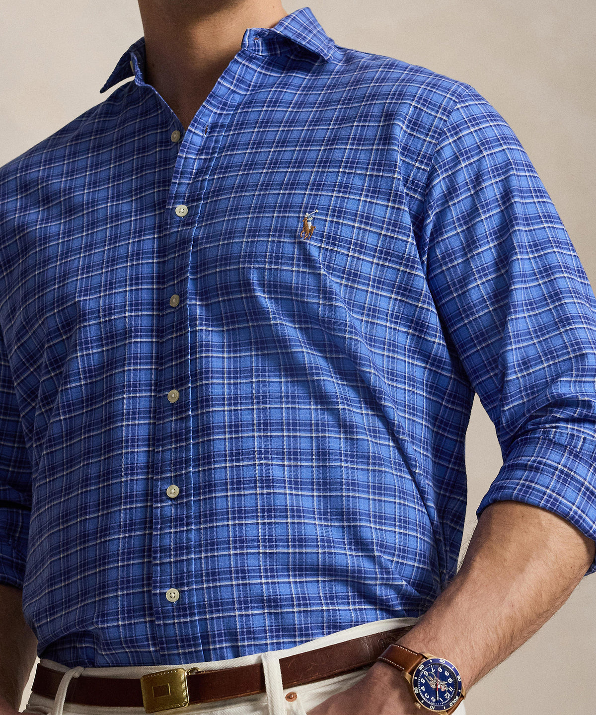 Polo Ralph Lauren Long-Sleeve Oxford Shirt, Men's Big & Tall