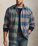 Polo Ralph Lauren Long-Sleeve Oxford Shirt - Green/Orange Multi
