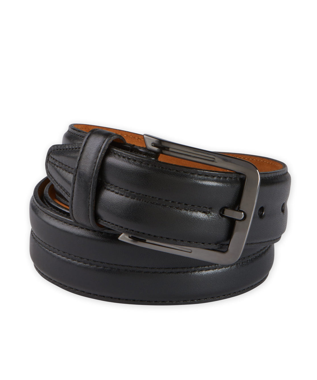 Aniline Leather Belt, Men's Big & Tall