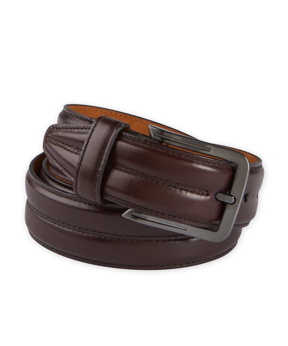 Aniline Leather Belt, Men's Big & Tall