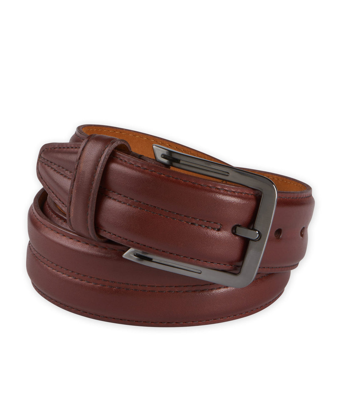 Aniline Leather Belt, Men's Big & Tall