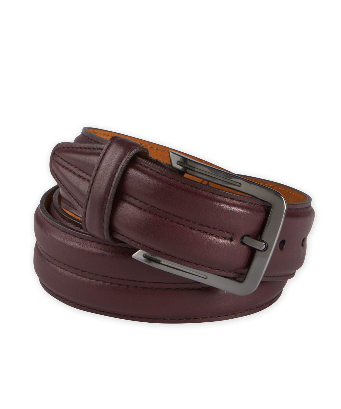 Aniline Leather Belt, Men's Big & Tall