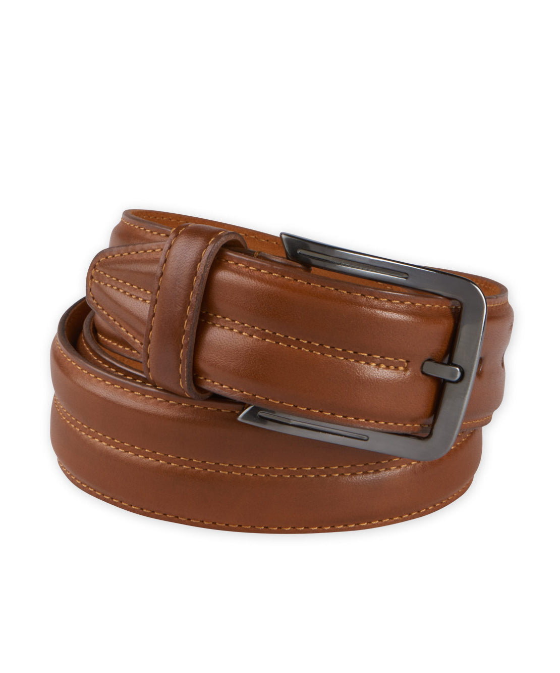 Aniline Leather Belt, Men's Big & Tall