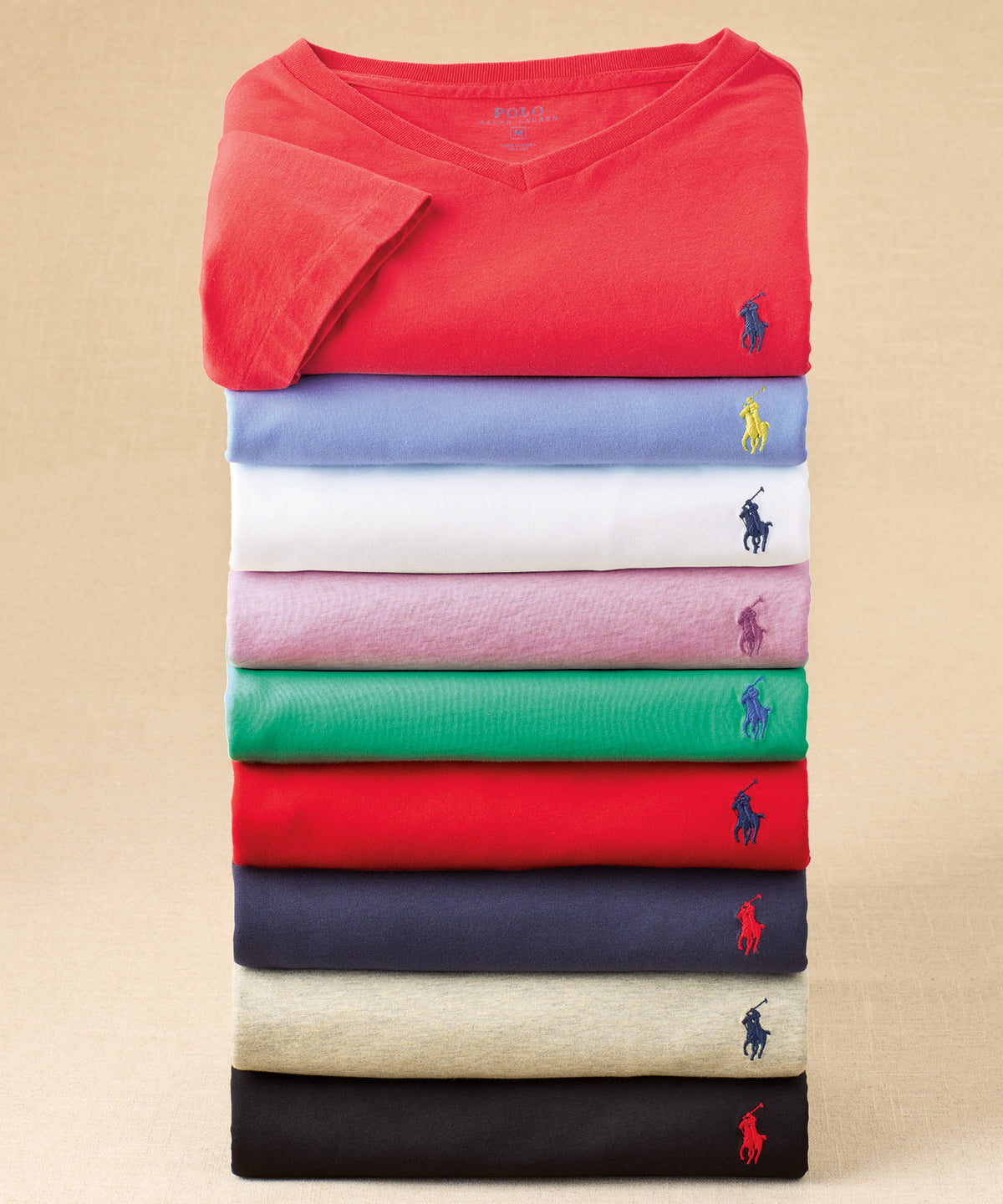 Maglietta Polo Ralph Lauren a maniche corte con scollo a V, Men's Big & Tall