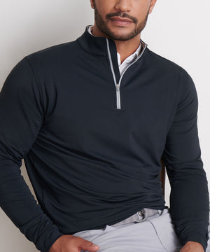 Peter Millar Perth Stretch Loop Terry Quarter-Zip Pullover