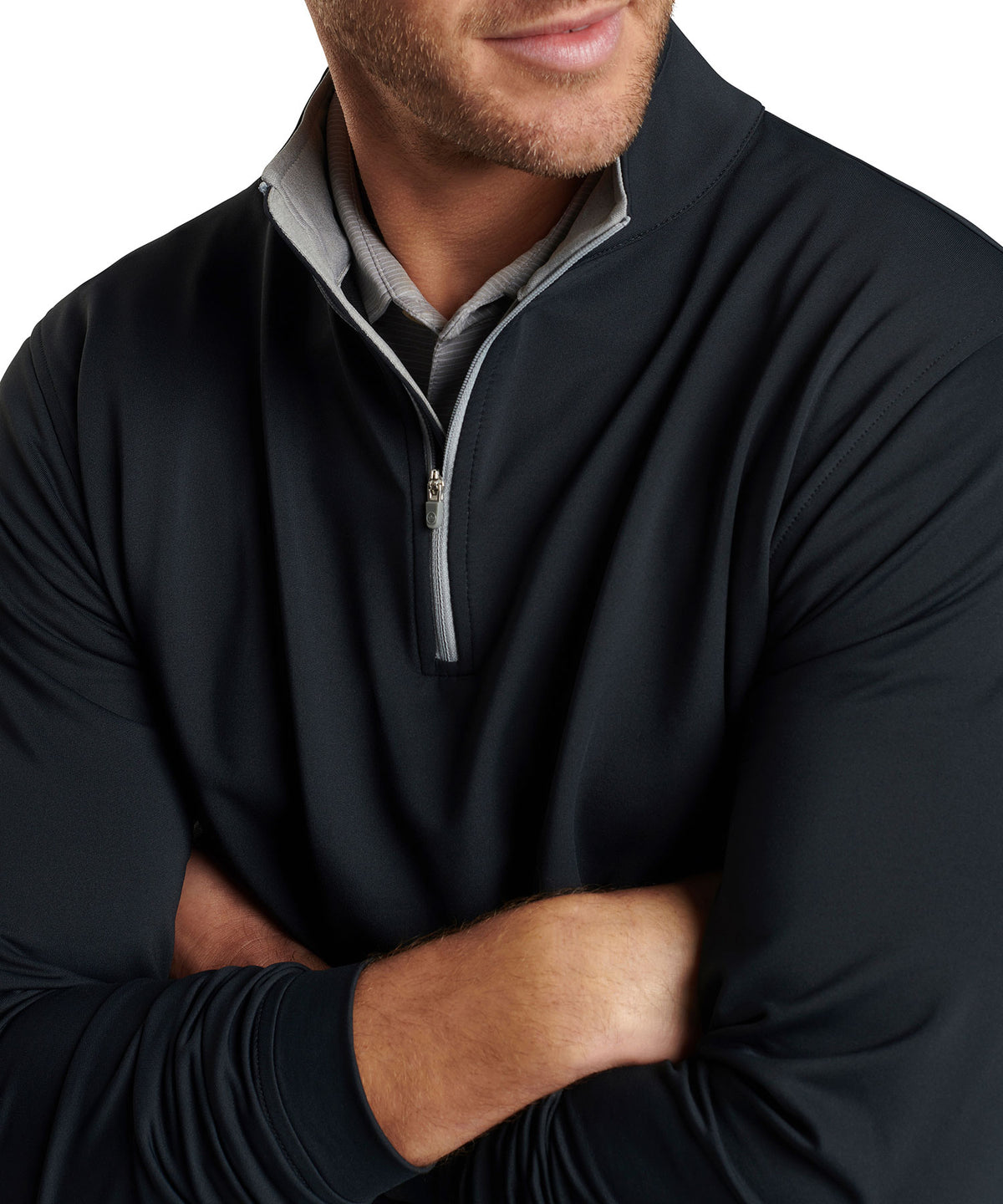 Peter Millar Perth Stretch Loop Terry Quarter-Zip Pullover, Men's Big & Tall