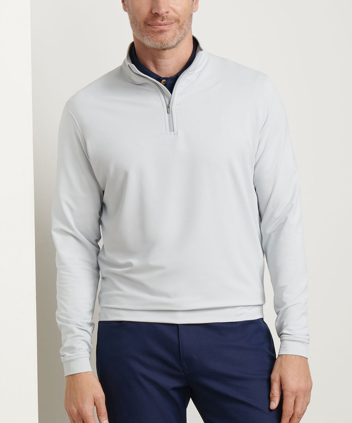 Peter Millar Perth Stretch Loop Terry Quarter-Zip Pullover, Men's Big & Tall
