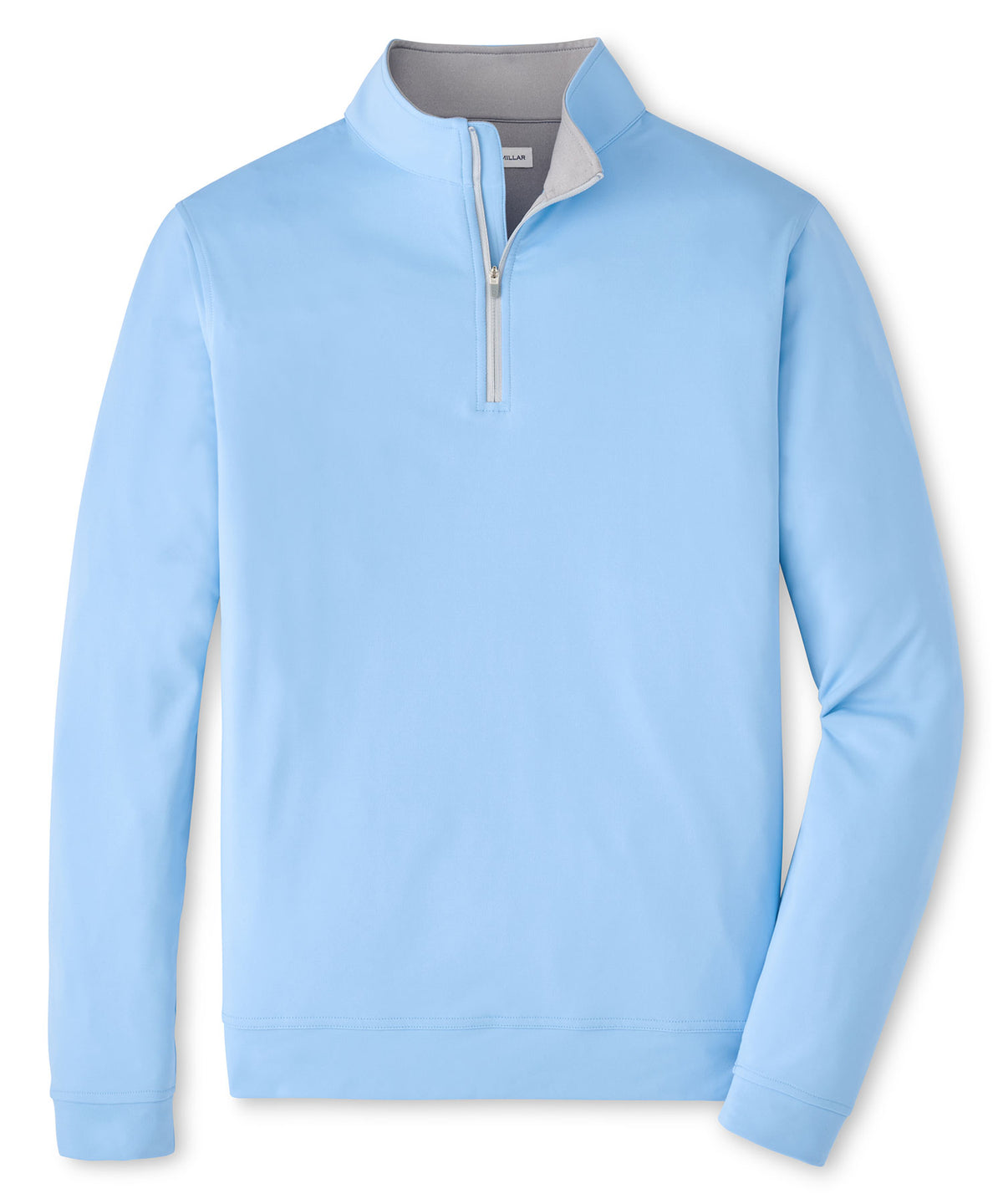 Peter Millar Perth Stretch Loop Terry Quarter-Zip Pullover - Cottage Blue, Men's Big & Tall