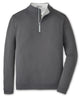 Peter Millar Perth quarter-zip in iron, front product shot