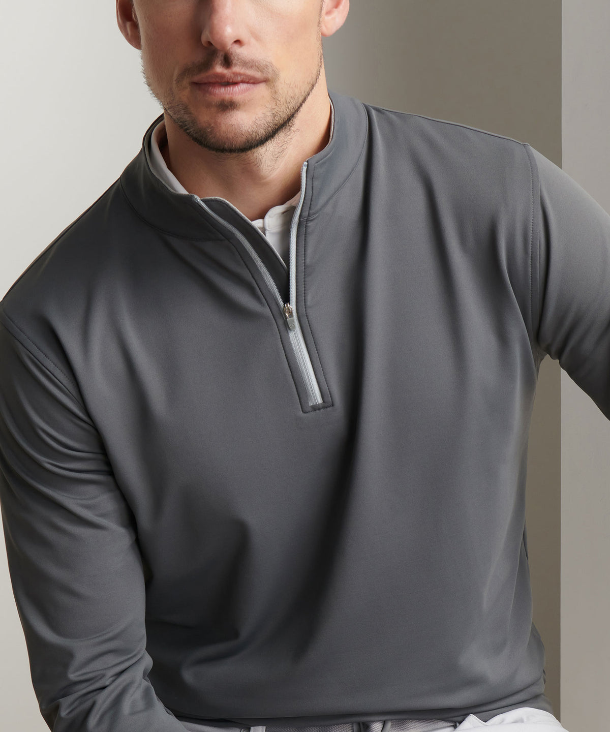 Peter Millar Perth Stretch Loop Terry Quarter-Zip Pullover, Men's Big & Tall