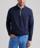 Peter Millar Perth performance quarter-zip on model, lifestyle shot showing versatile styling