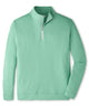 Peter Millar Perth Stretch Loop Terry Quarter-Zip Pullover - Fresh Mint