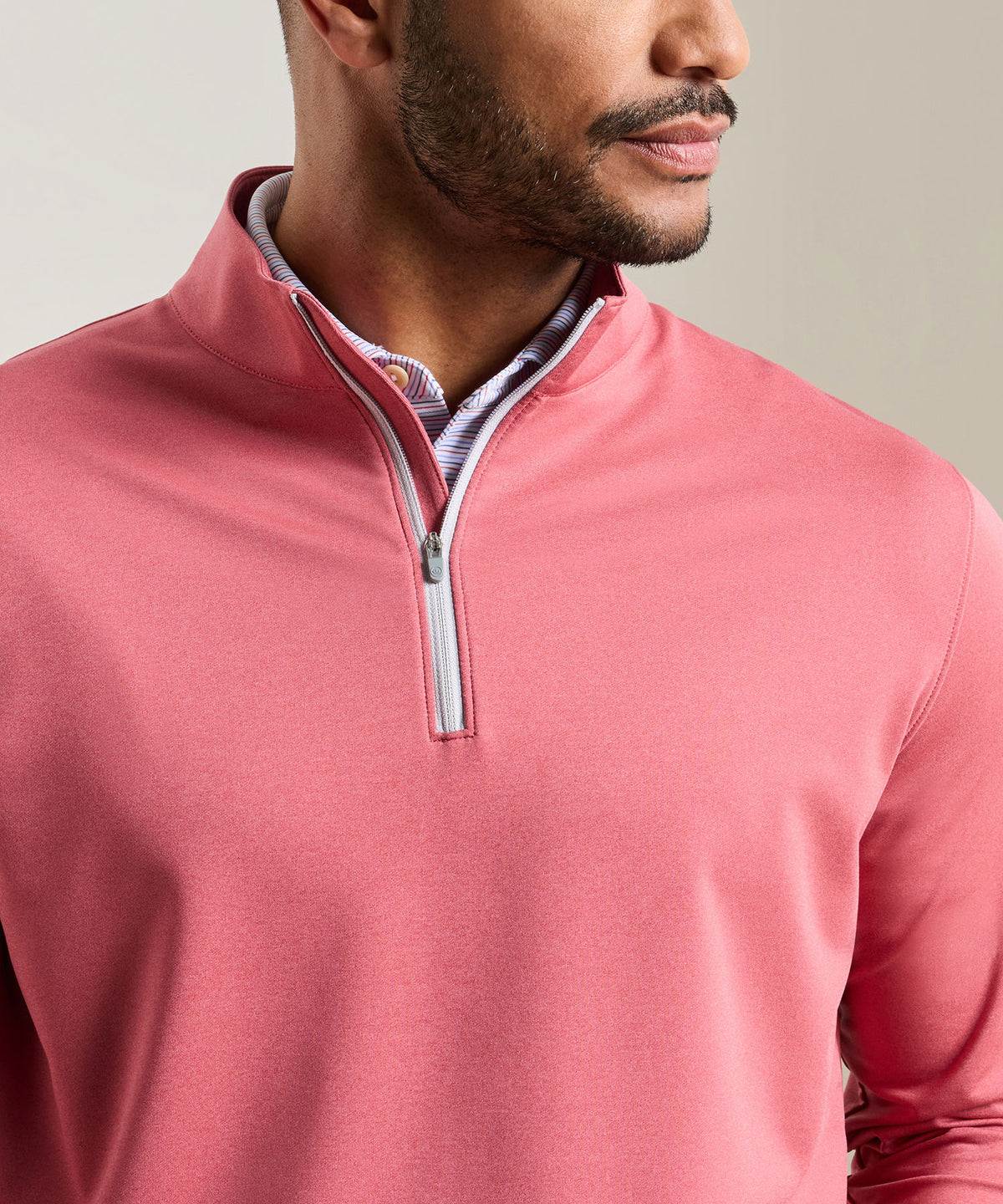 Peter Millar Perth Stretch Loop Terry Quarter-Zip Pullover, Men's Big & Tall