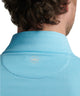 Peter Millar Perth pullover in maya blue, back view with Peter Millar logo