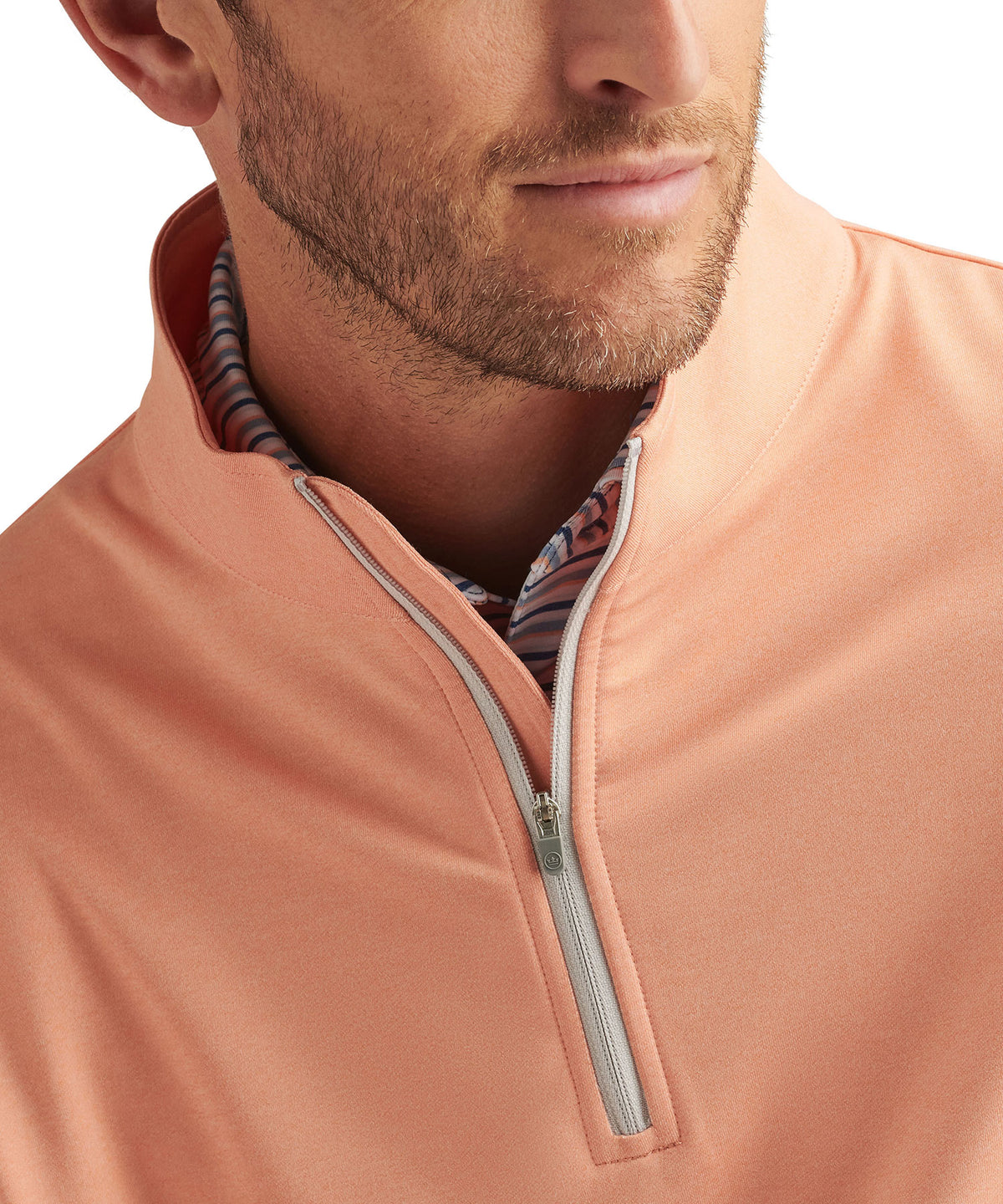 Peter Millar Perth Stretch Loop Terry Quarter-Zip Pullover, Men's Big & Tall