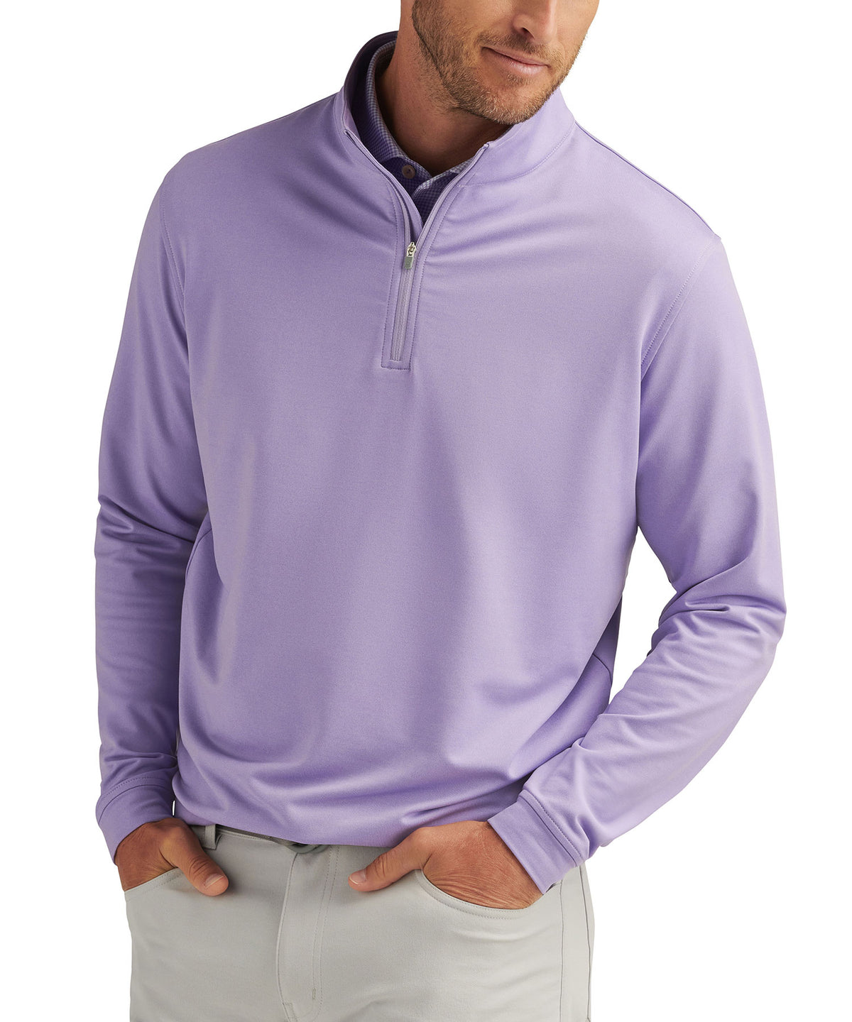 Peter Millar Perth Stretch Loop Terry Quarter-Zip Pullover, Men's Big & Tall