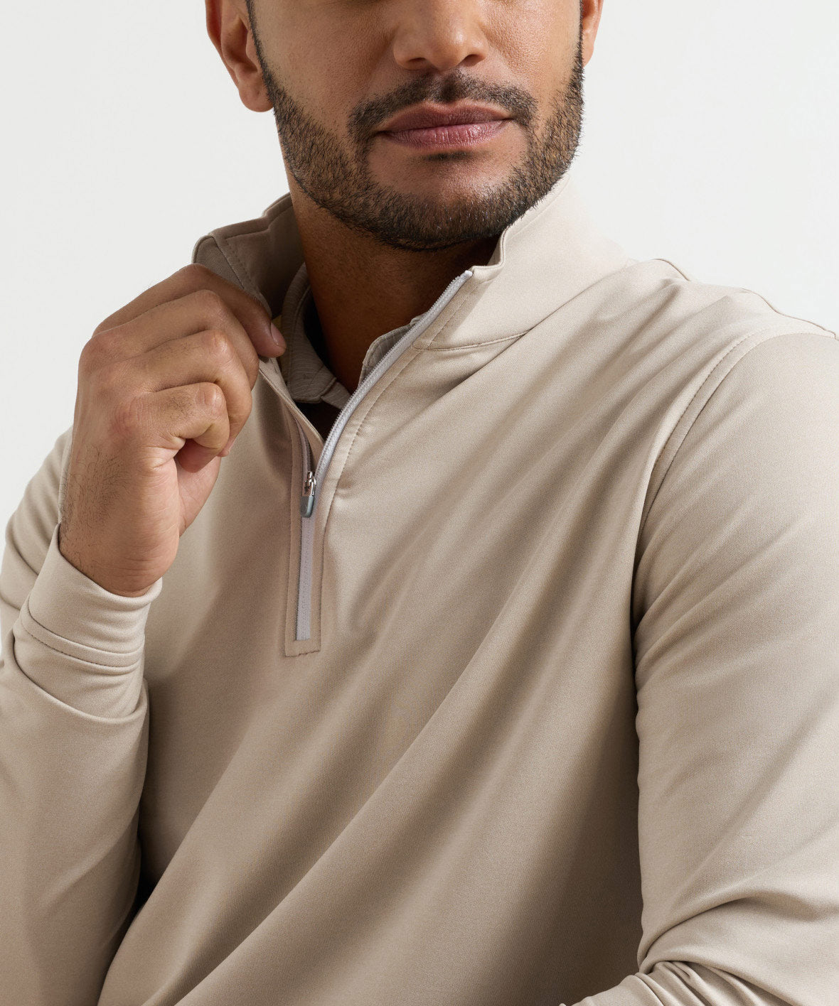 Peter Millar Perth Stretch Loop Terry Quarter-Zip Pullover, Men's Big & Tall