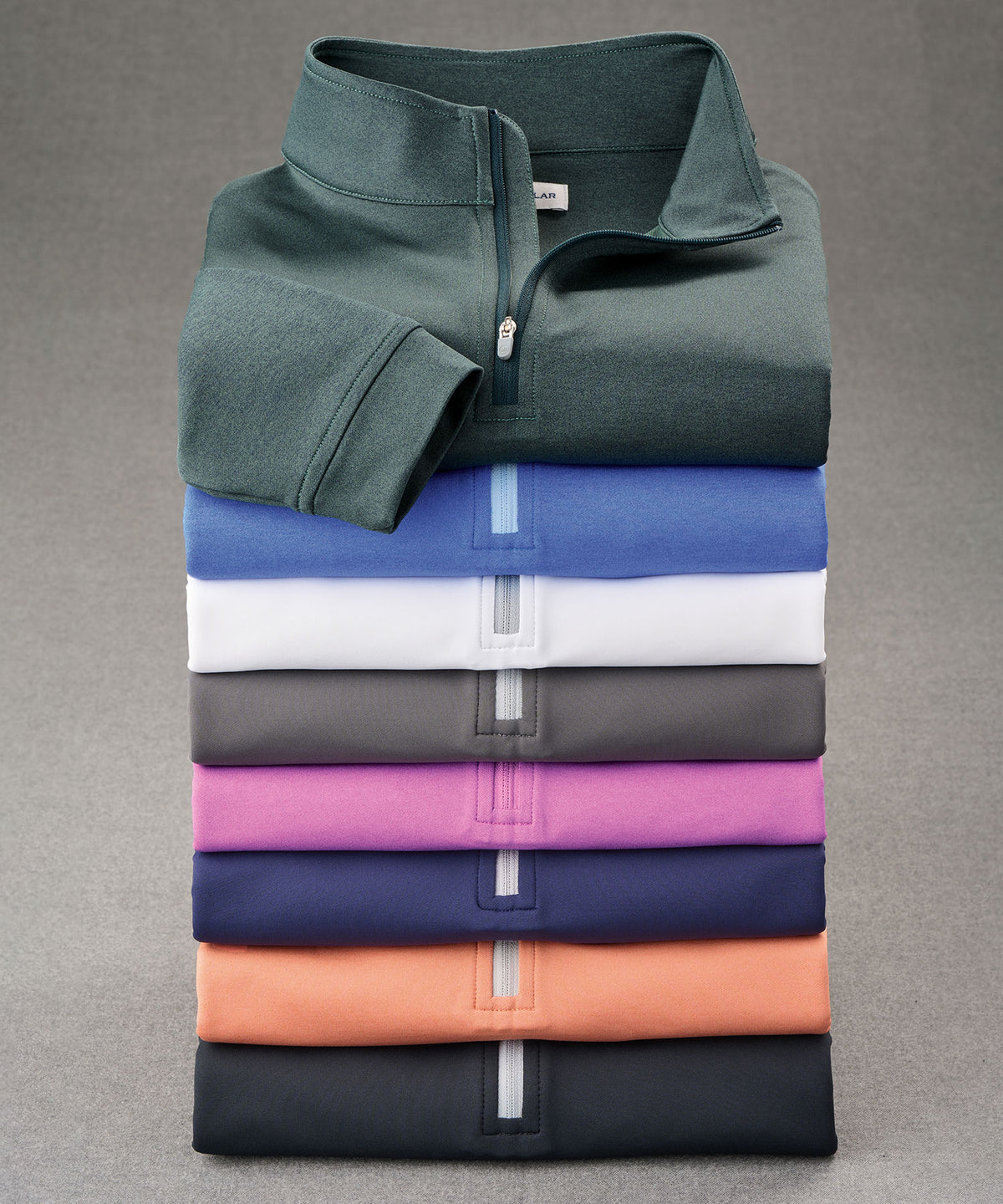 Pullover con zip a un quarto in spugna elasticizzata di Peter Millar Perth, Men's Big & Tall