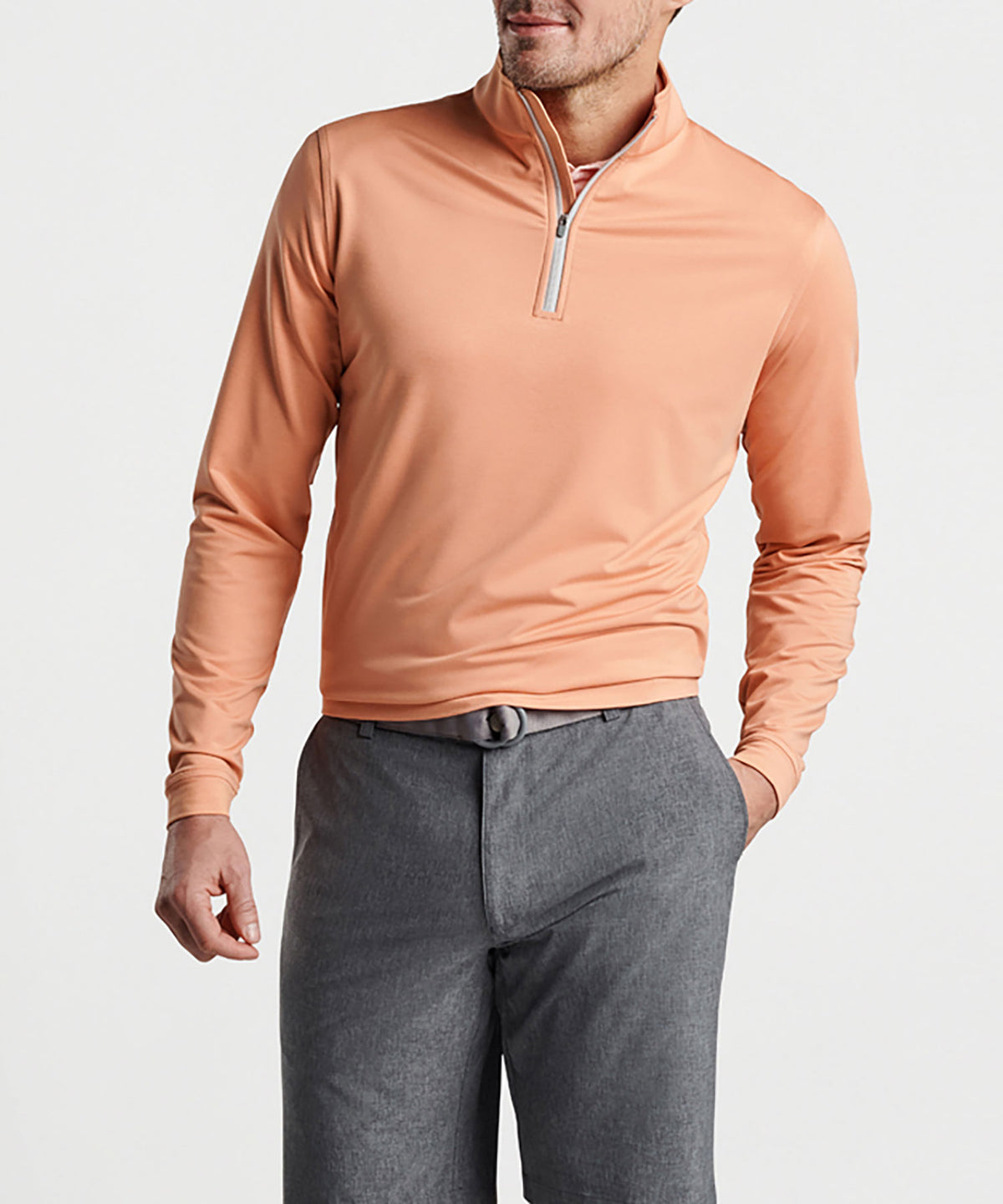 Peter Millar Perth Stretch Loop Terry Quarter-Zip Pullover, Men's Big & Tall