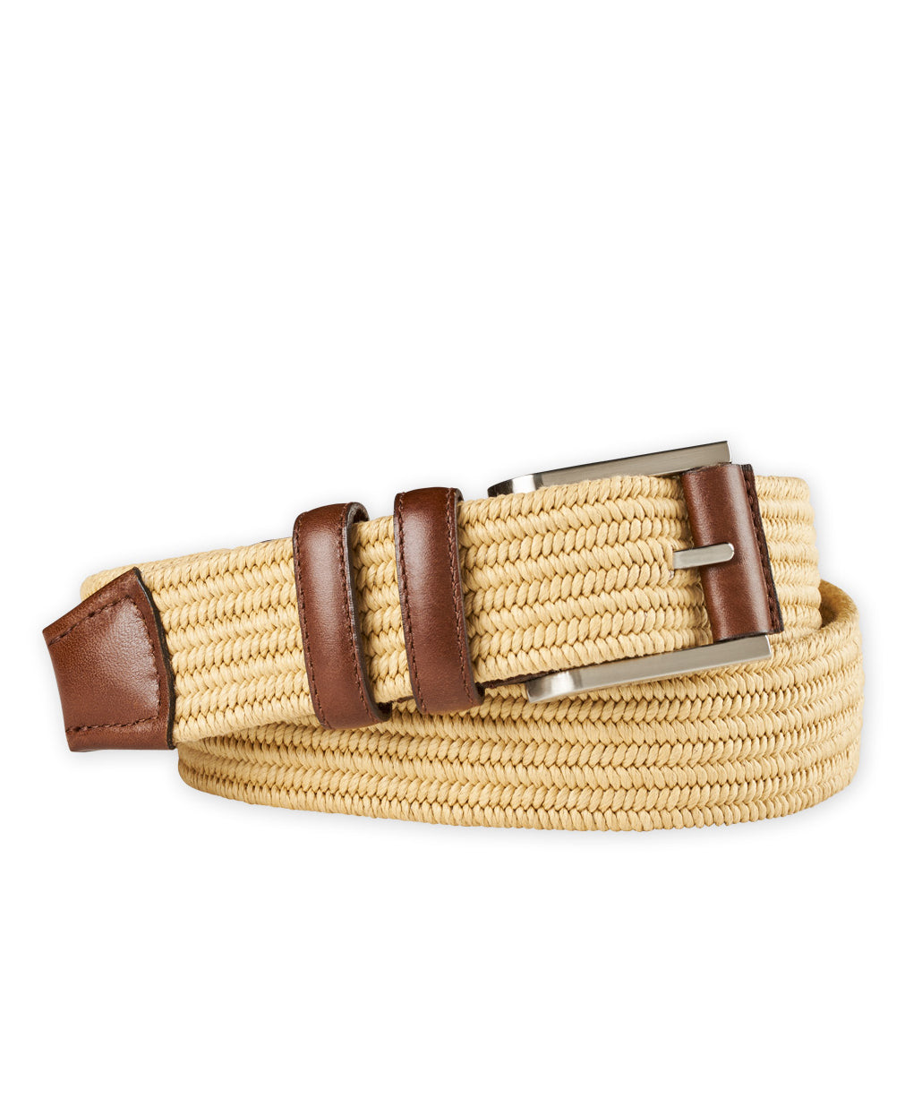 Italian Cotton Cord Stretch Belt, Men's Big & Tall