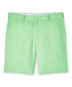 Green performance shorts with belt loops, button-zip front, and side pockets - Pear Tart