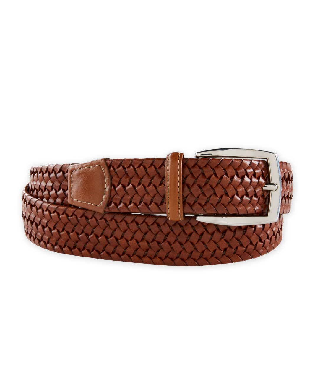 Woven Stretch Leather Belt