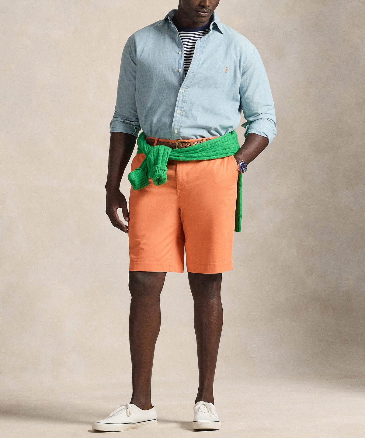 Polo Ralph Lauren Stretch Flat Front Chino Shorts, Men's Big & Tall