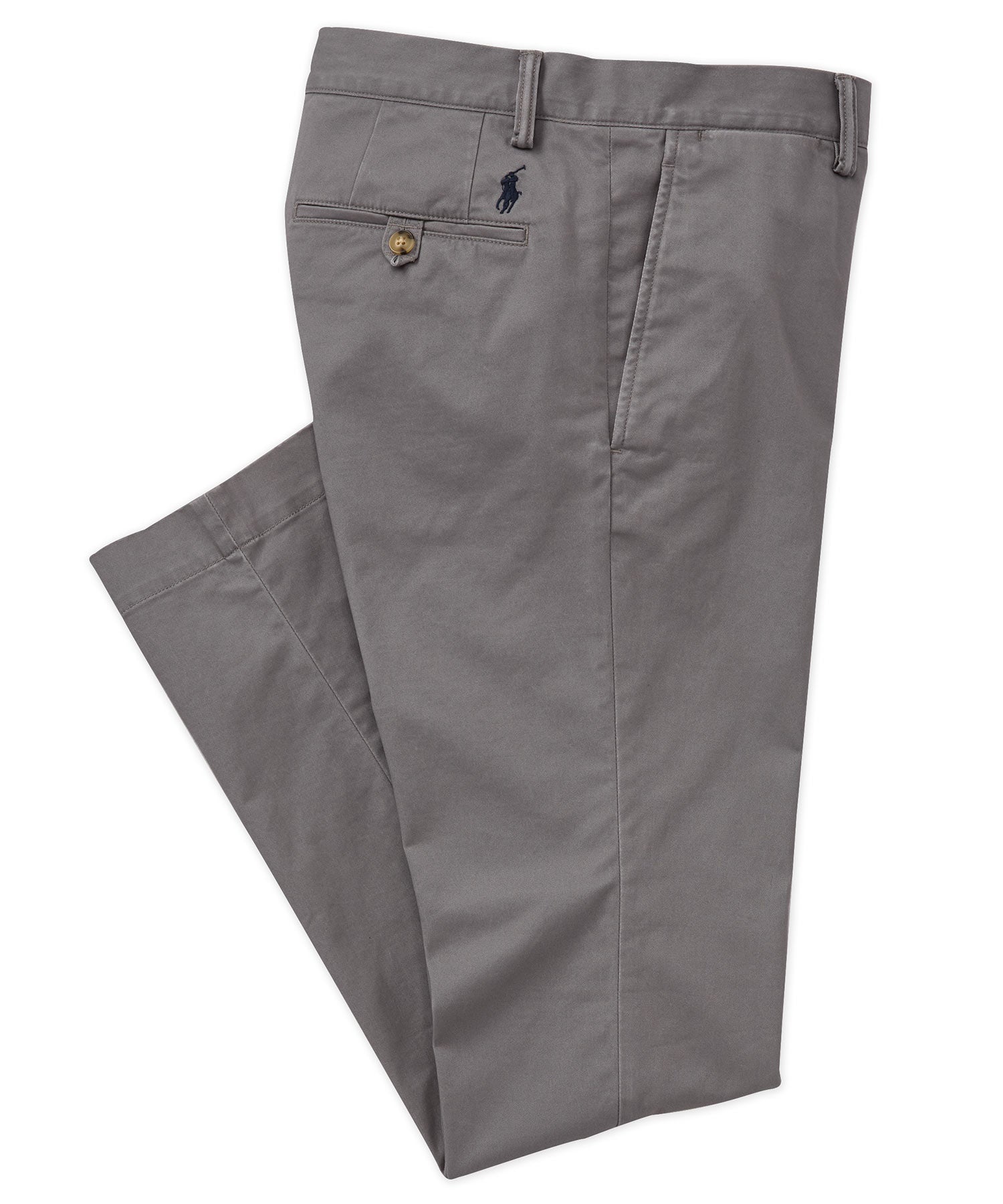 Polo Ralph Lauren Big Tall Classic Fit Flat Front Stretch Chino Pants Mens 50 30 Perfect Grey