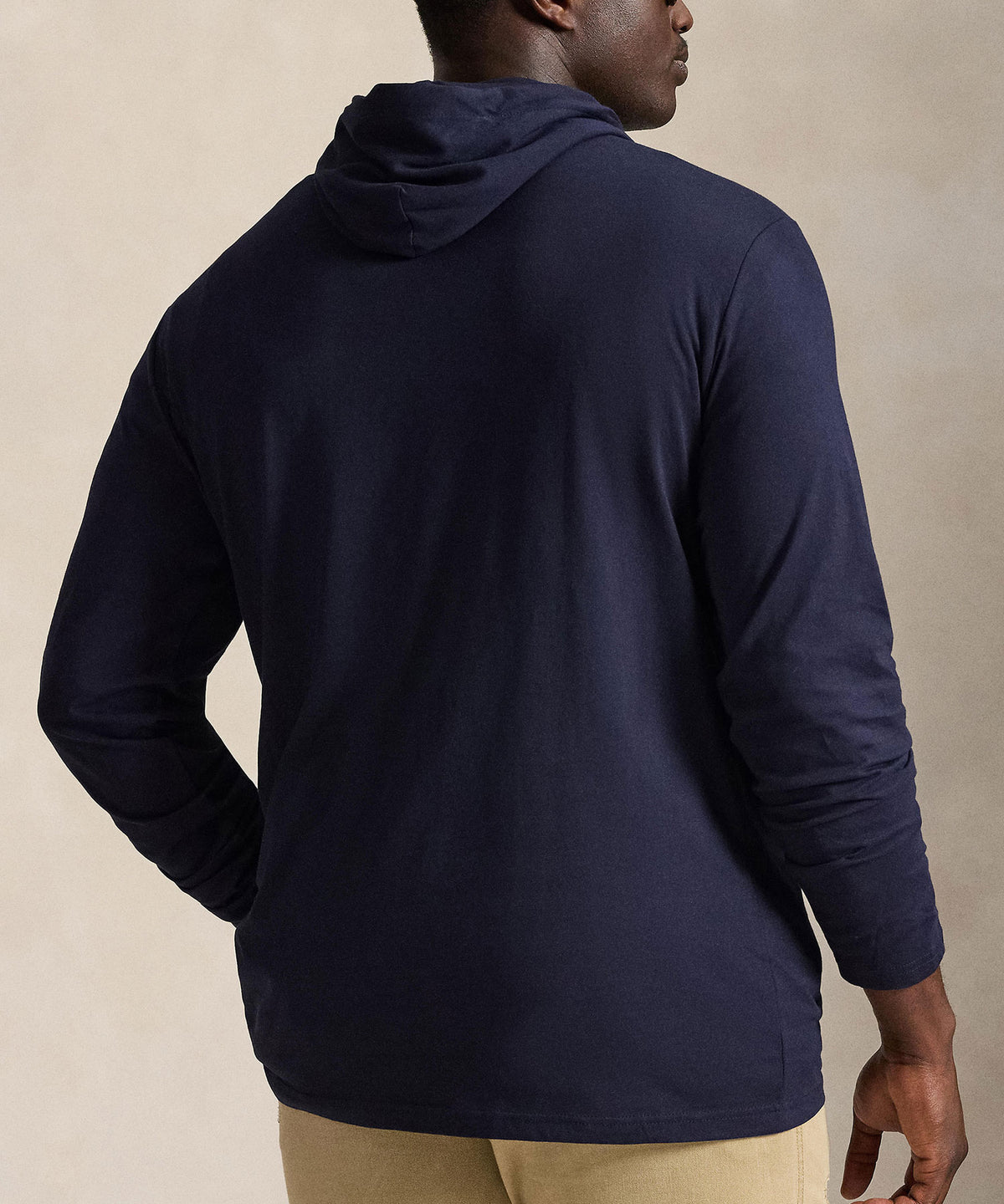 Polo Ralph Lauren Long Sleeve Hooded T-Shirt - Navy, Men's Big & Tall