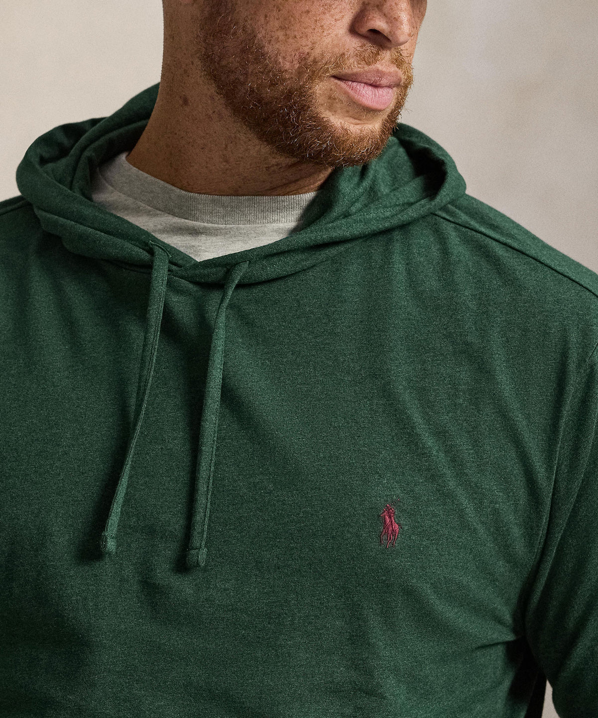 Polo Ralph Lauren Long Sleeve Hooded T-Shirt - Scotch Pine, Men's Big & Tall