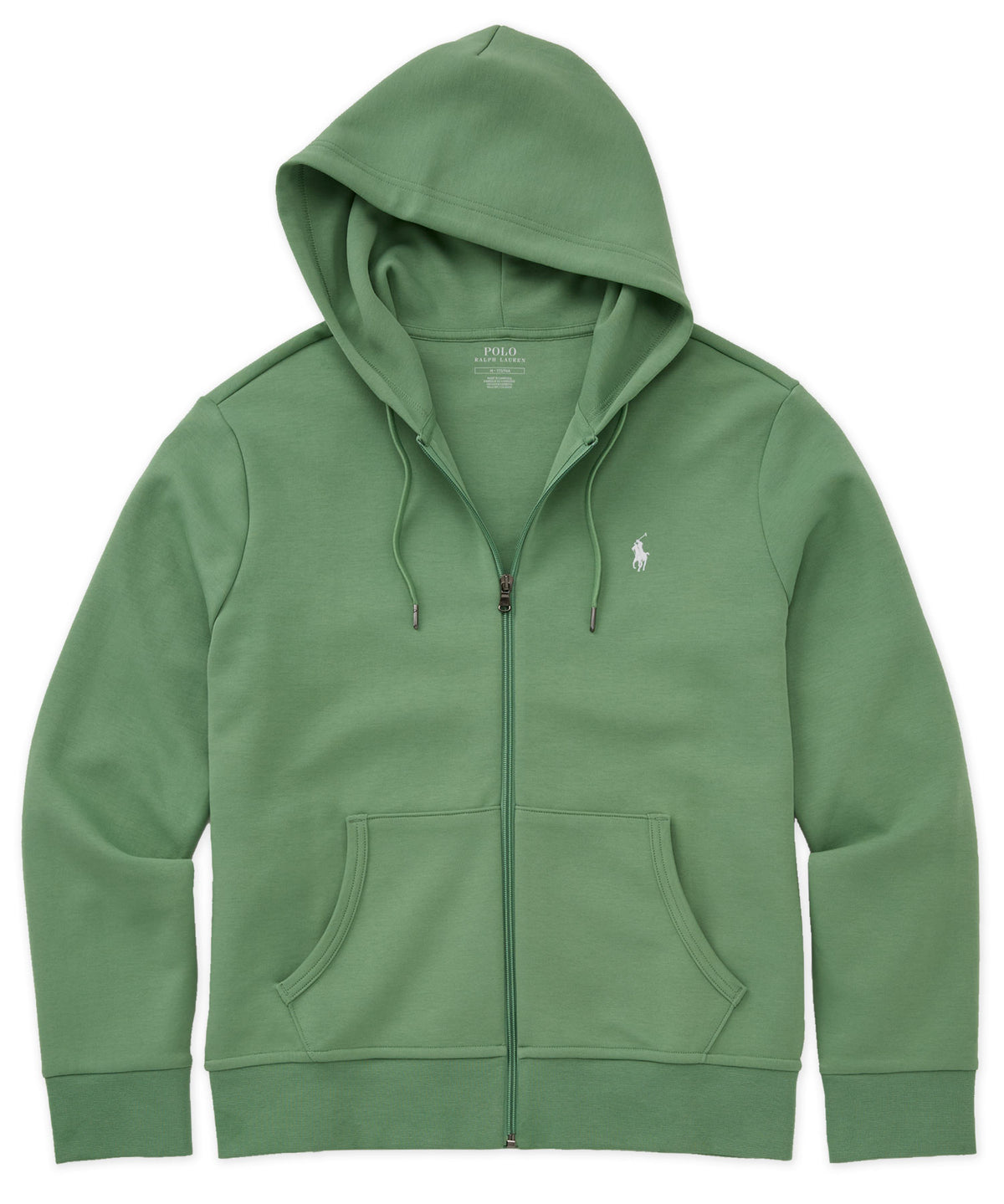 Polo Ralph Lauren Double-Knit Full-Zip Hoodie - Outback Green, Men's Big & Tall
