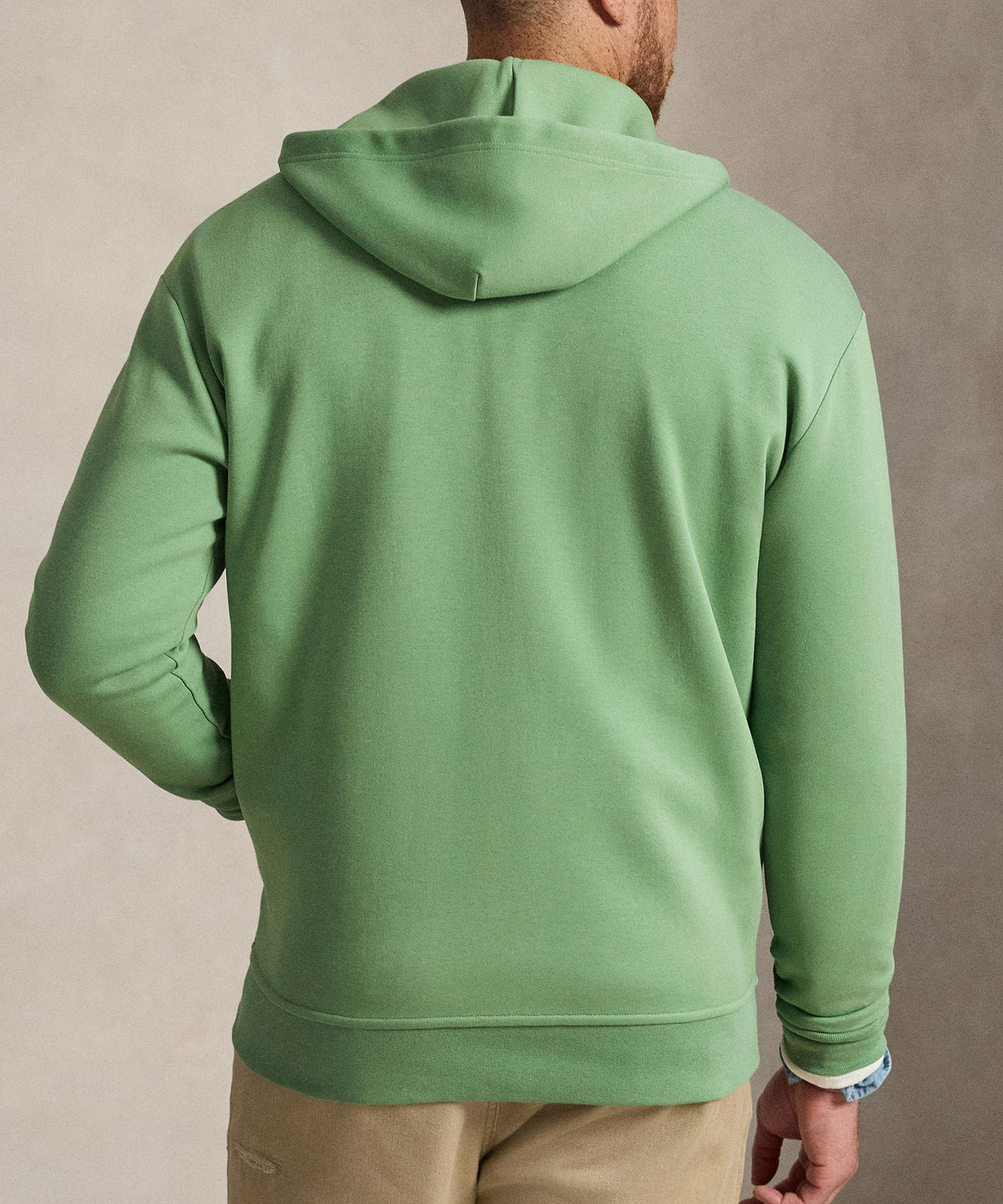 Polo Ralph Lauren Double-Knit Full-Zip Hoodie - Outback Green, Men's Big & Tall